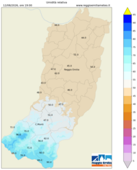 Mappa interpolata rel_hum