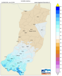 Mappa interpolata rel_hum
