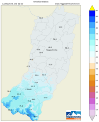 Mappa interpolata rel_hum