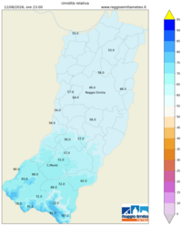 Mappa interpolata rel_hum