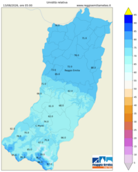 Mappa interpolata rel_hum