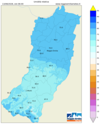 Mappa interpolata rel_hum