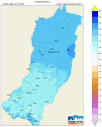 Mappa interpolata rel_hum