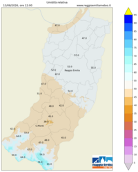 Mappa interpolata rel_hum
