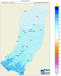 Mappa interpolata rel_hum