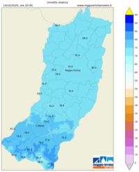 Mappa interpolata rel_hum