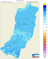 Mappa interpolata rel_hum