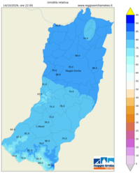 Mappa interpolata rel_hum