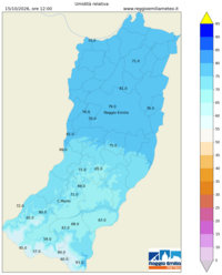 Mappa interpolata rel_hum