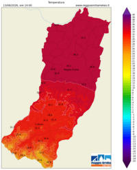 Mappa interpolata temp_val