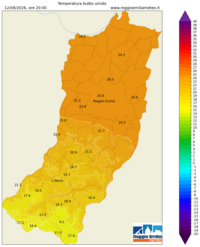 Mappa interpolata temp_wet_bulb