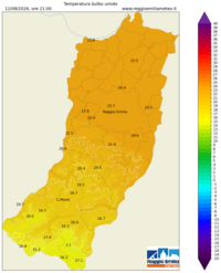 Mappa interpolata temp_wet_bulb