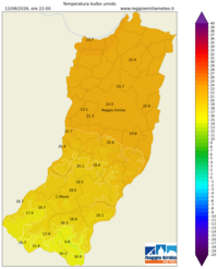 Mappa interpolata temp_wet_bulb