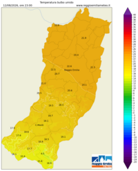 Mappa interpolata temp_wet_bulb