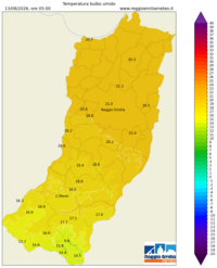 Mappa interpolata temp_wet_bulb