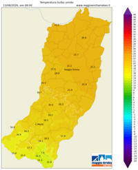 Mappa interpolata temp_wet_bulb