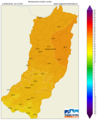 Mappa interpolata temp_wet_bulb