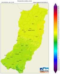 Mappa interpolata temp_wet_bulb
