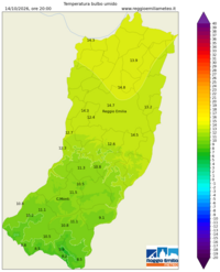 Mappa interpolata temp_wet_bulb