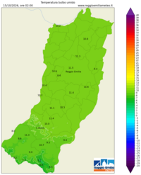 Mappa interpolata temp_wet_bulb