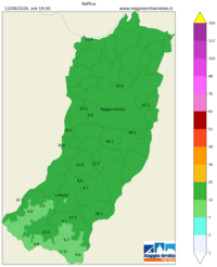 Mappa interpolata wind_gust