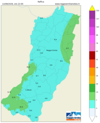 Mappa interpolata wind_gust