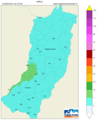 Mappa interpolata wind_gust