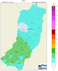 Mappa interpolata wind_gust