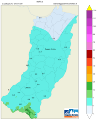 Mappa interpolata wind_gust