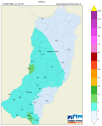 Mappa interpolata wind_gust