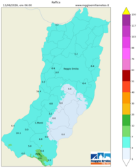 Mappa interpolata wind_gust