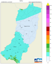 Mappa interpolata wind_gust