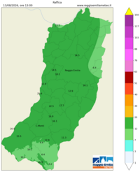 Mappa interpolata wind_gust