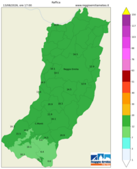 Mappa interpolata wind_gust