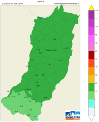 Mappa interpolata wind_gust