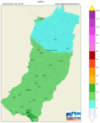 Mappa interpolata wind_gust