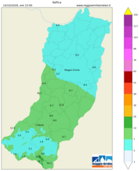 Mappa interpolata wind_gust