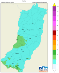Mappa interpolata wind_gust
