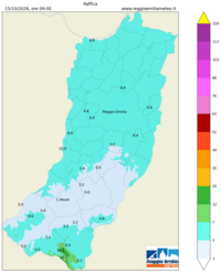 Mappa interpolata wind_gust