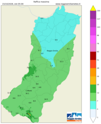 Mappa interpolata wind_gust_max